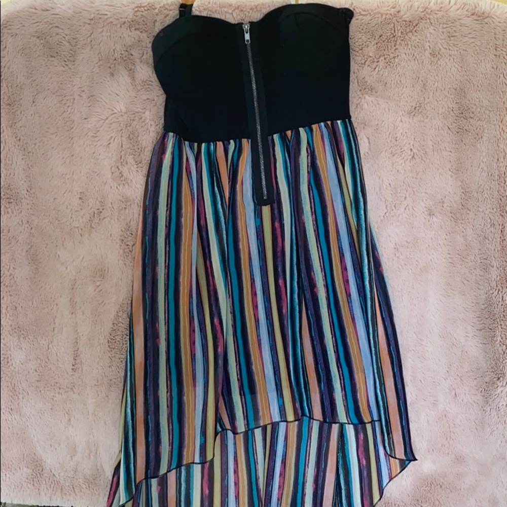 Spaghetti  Strap Hi Low Dress